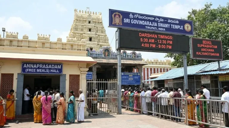 Sri Govindaraja Swamy Temple Tirupati Darshan Timings, Sevas & Annaprasadam: Complete 2026 Guide