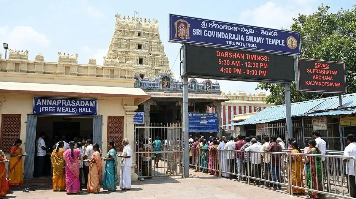 Sri Govindaraja Swamy Temple Tirupati Darshan Timings, Sevas & Annaprasadam: Complete 2026 Guide