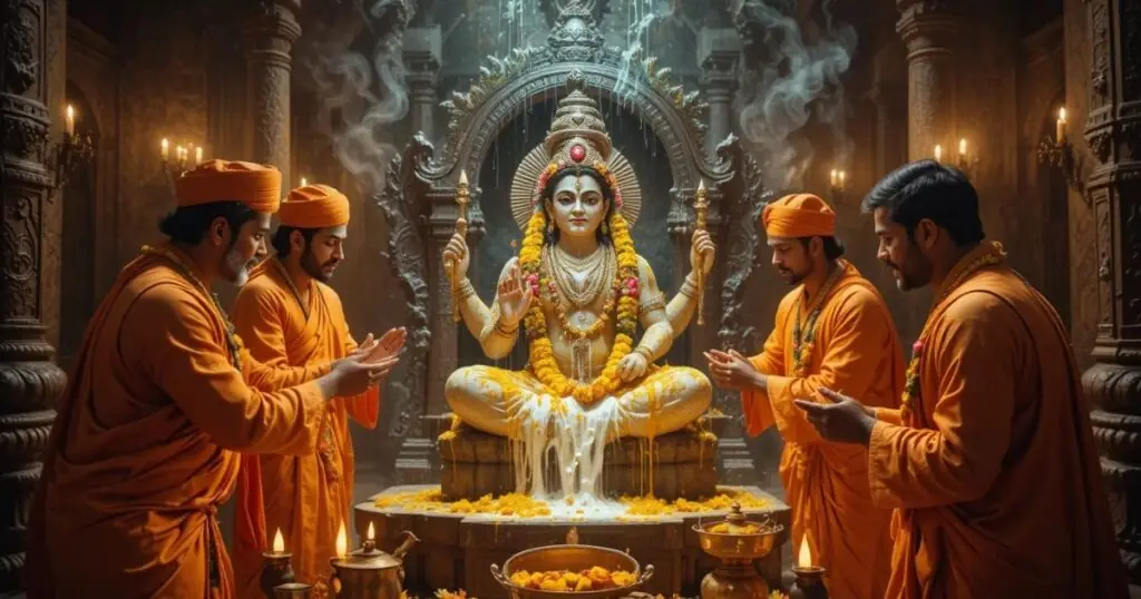 Pooja, aarti and seva timings at the shrine - mopidevi temple