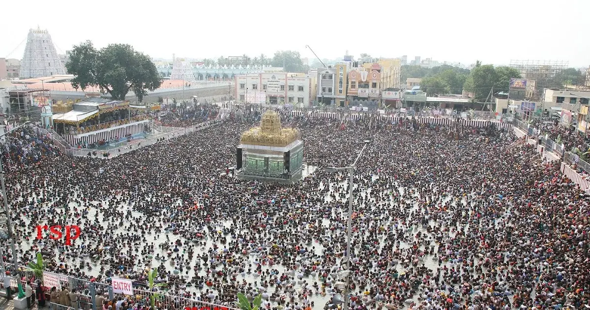 Verifiable real-world planning example: Panchami Theertham - tiruchanur temple